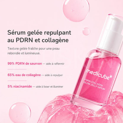 Les ingrédients du sérum gelée repulpant au PDRN et collagène de Medicube