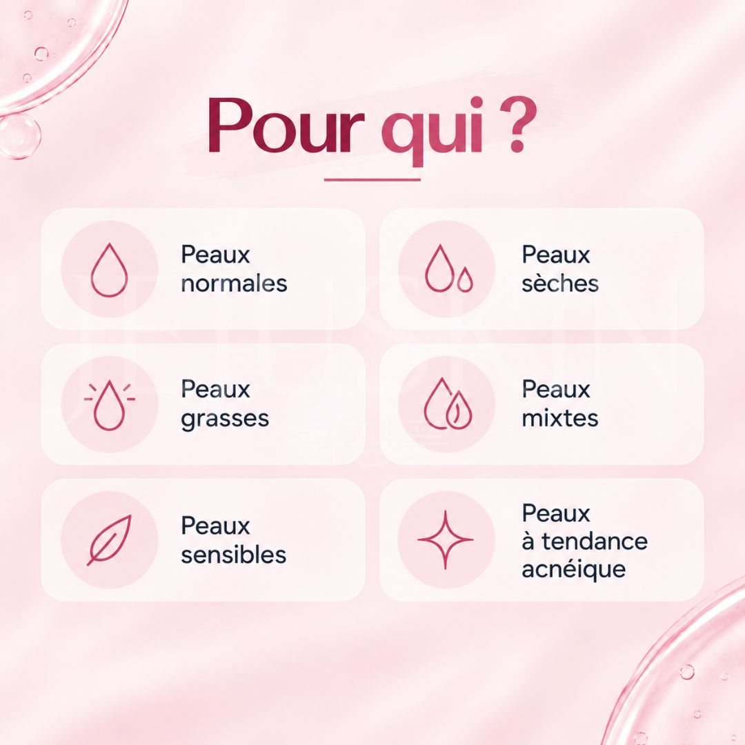 Pour qui est fait la mousse nettoyante éclat au PDRN et glutathion rose de Medicube