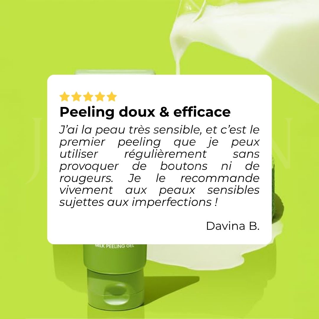 Avis sur le gel exfoliant au lait de haricot mungo de Beplain