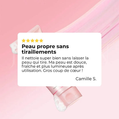 Avis sur la mousse nettoyante éclat au PDRN et glutathion rose de Medicube