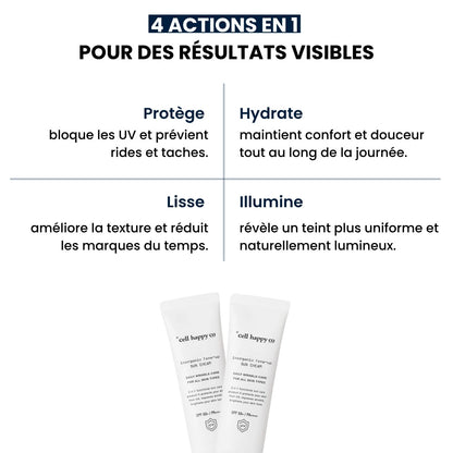 Bénéfices de la crème solaire hydratante et anti-âge Cell Happy Co.