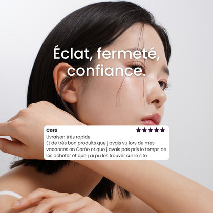 Détails des bienfaits du sérum booster pour l’éclat et la fermeté de la peau.