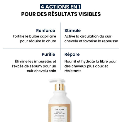 Cell Happy Co - Shampooing réparateur anti-chute de cheveux - 300ml