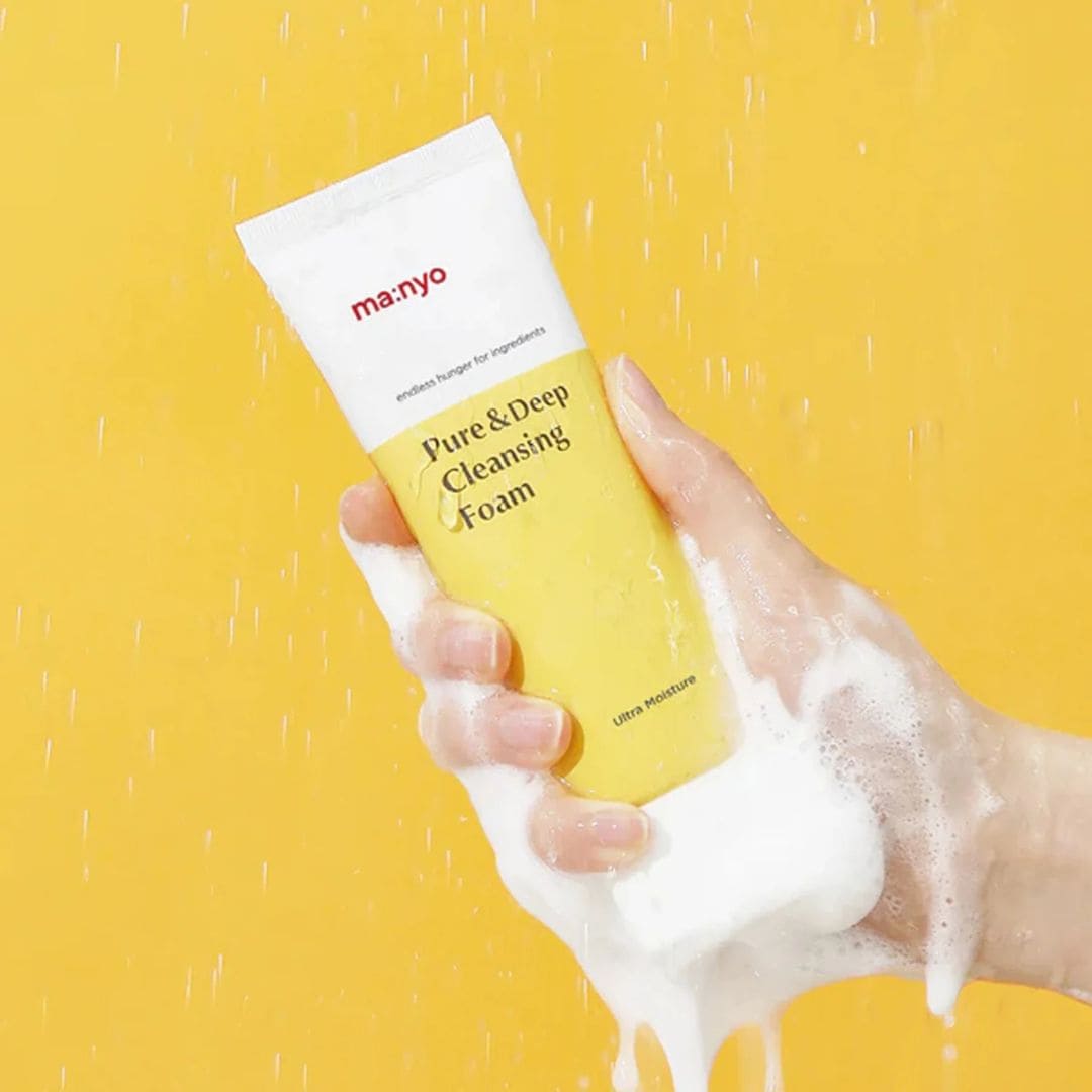 Manyo mousse nettoyante purifiante texture