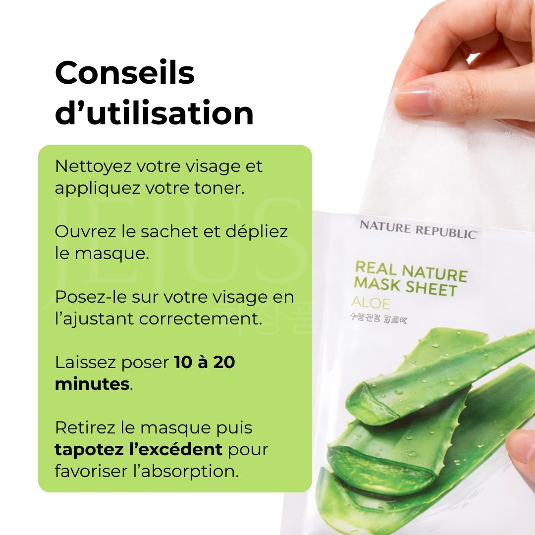 Nature Republic - Masque en tissu hydratant à base d’ingrédients naturels