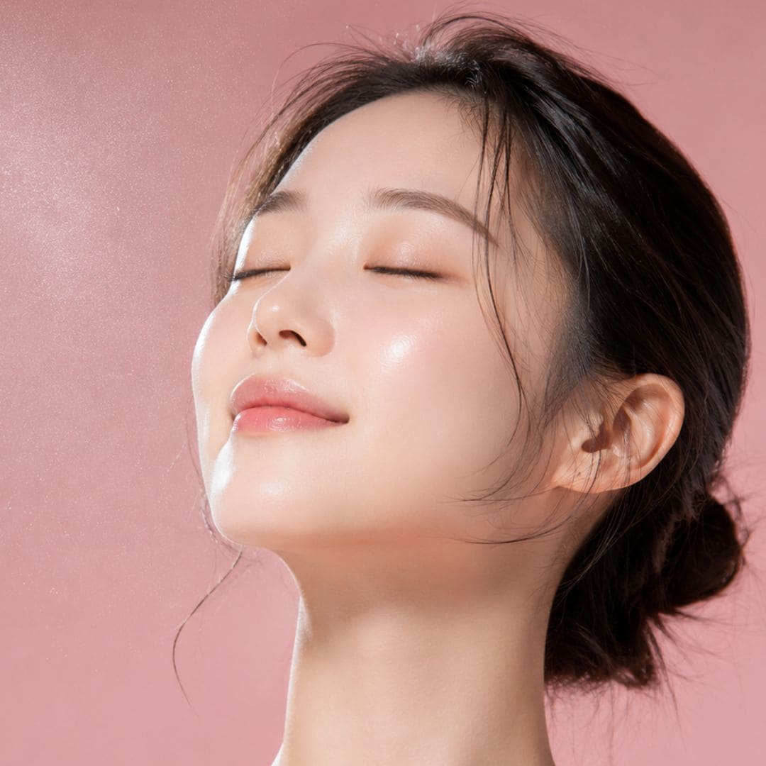 Effet glass skin sur une coréenne
