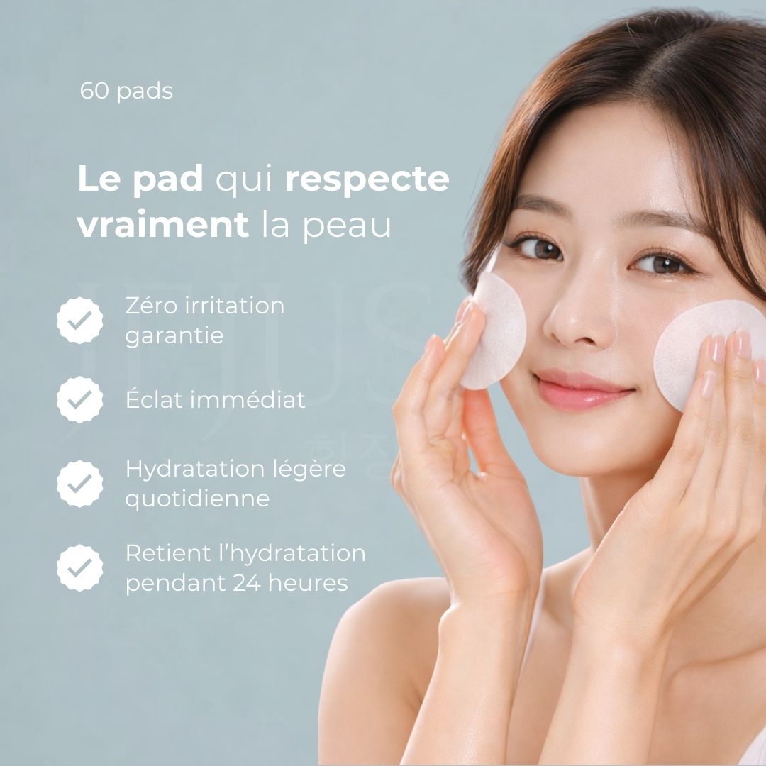 Les bénéfices des toners pads hydratants Eau Briller d'equlib