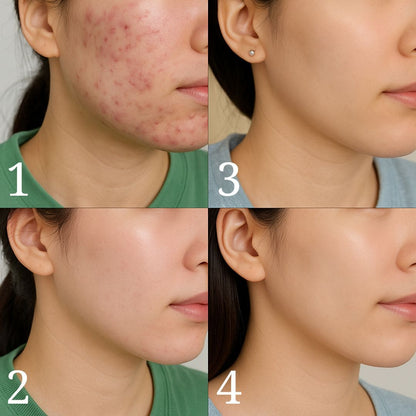 iUNIK Coffret de soins pour le visage à la Centella avant après