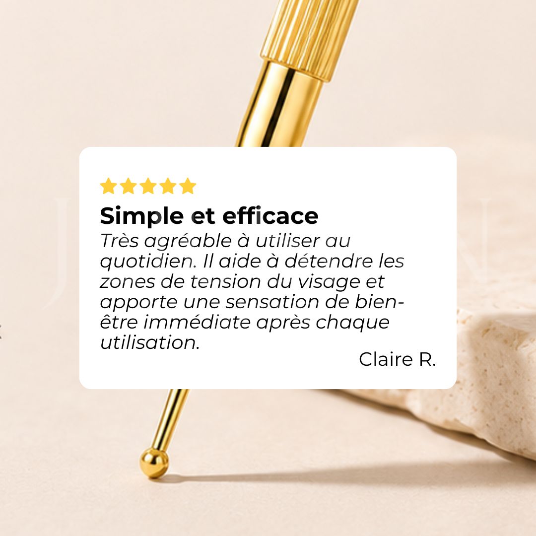 Avis sur le stylo d'acupression massant pour le visage face Pointer de Jejuskin