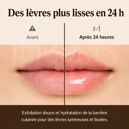 Avant après utilisation du sérum réparateur pour les lèvres au PDRN de Dr. Reju-All