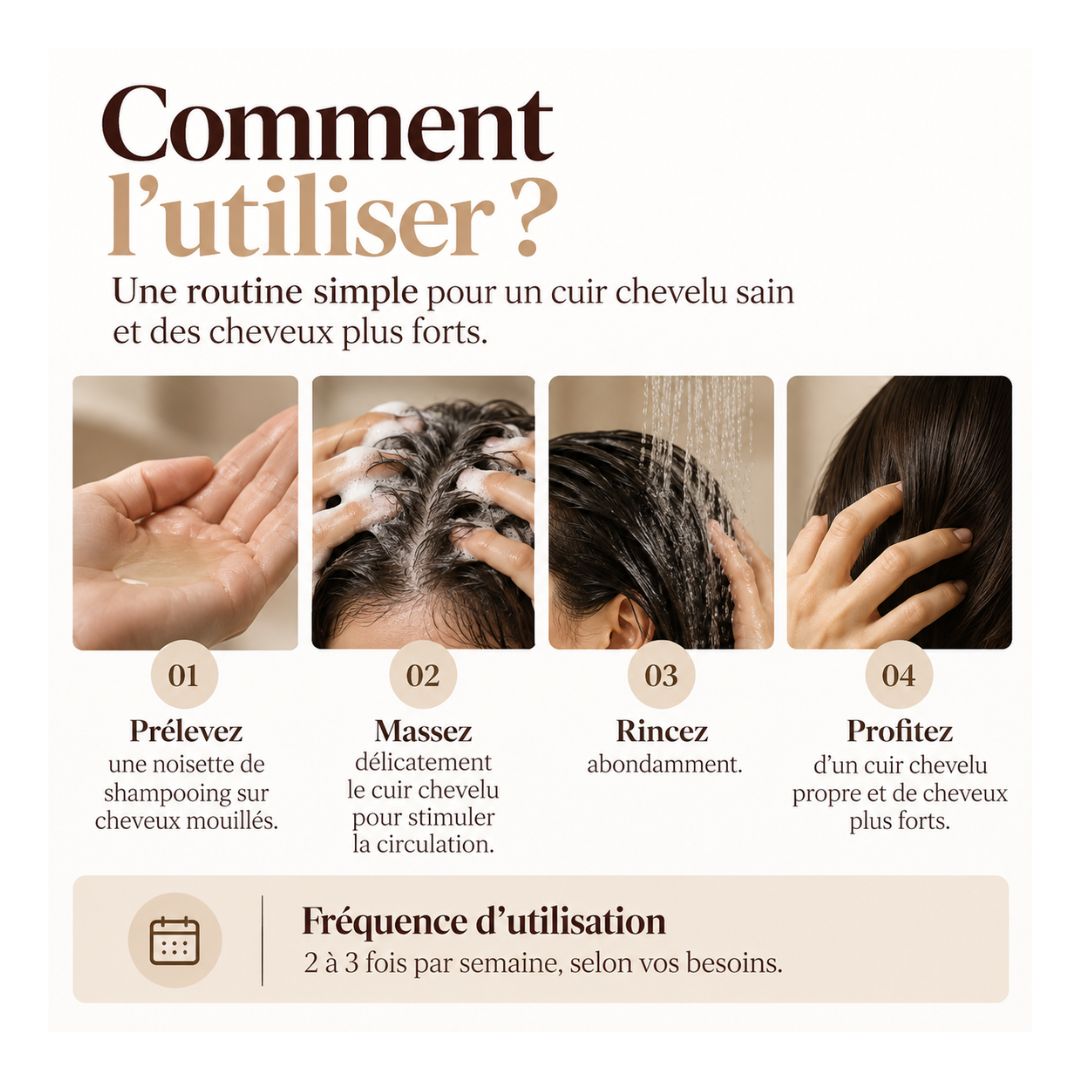 Comment utiliser le shampoing réparateur pour les cheveux et le cuir chevelu de Cell Happy Co