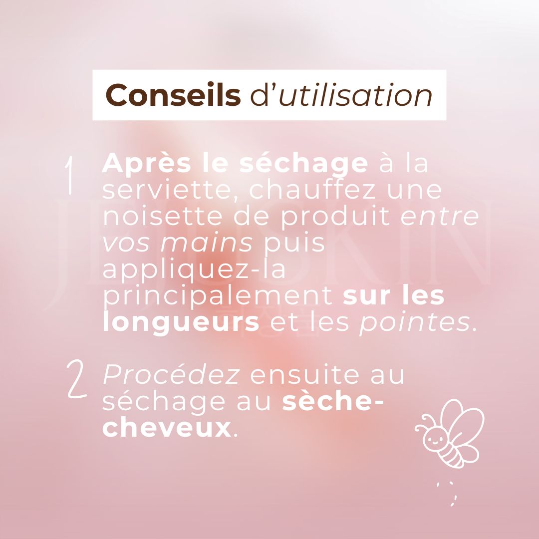 Conseils pour utiliser l'huile capillaire réparatrice &honey