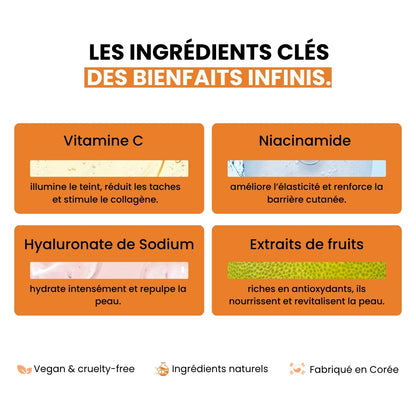 Cell Happy Co - Sérums de vitamine C pure, cure de 5 semaines