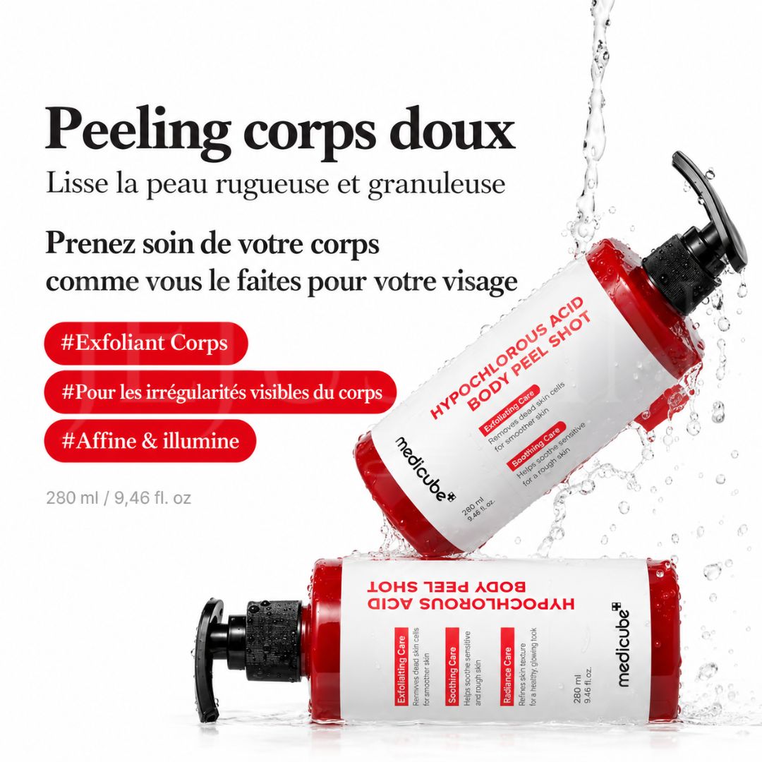 Les bienfaits de l'exfoliant pour le corps à l’acide hypochloreux de Medicube