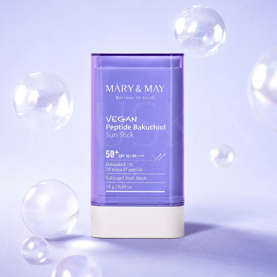 Image du stick solaire vegan anti-âge peptides et Bakuchiol SPF50+ de Mary&May