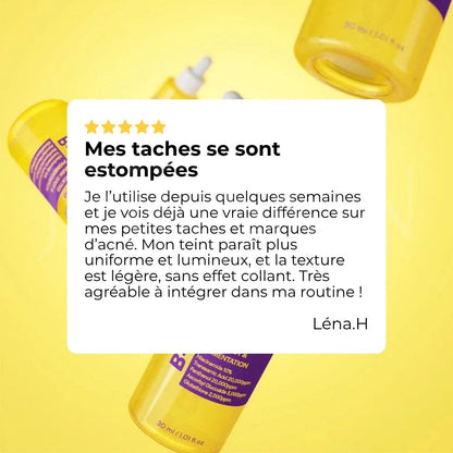 Avis sur le sérum anti-taches B-Boost à 1% d’acide kojique de Nineless