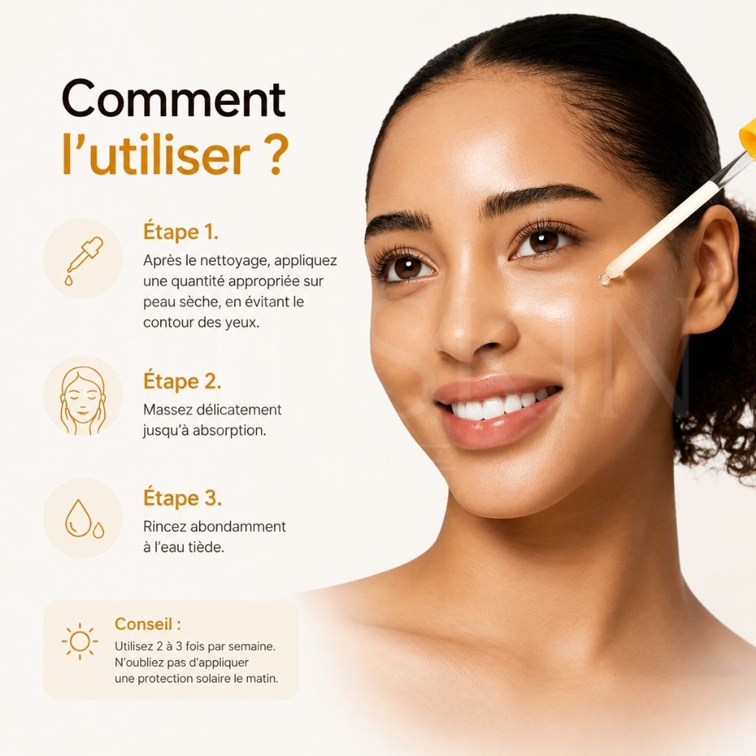 Comment utiliser le peeling anti-taches à l’acide kojique et curcuma de Medicube
