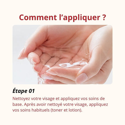 Comment appliquer le gel réparateur pour cicatrices et imperfections de noscarna étape 1