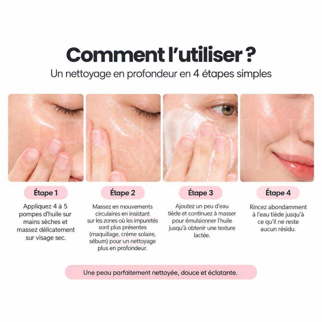 Comment utiliser l'huile démaquillante au collagène de Biodance