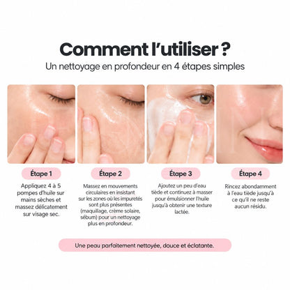 Comment utiliser l'huile démaquillante au collagène de Biodance