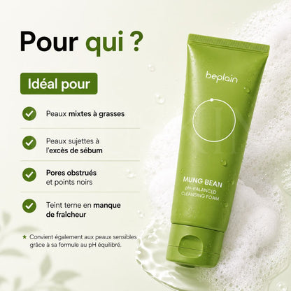 Pour qui est fait le nettoyant doux au haricot mungo de Beplain