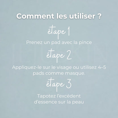 Comment utiliser les toner pads hydratants Eau Briller