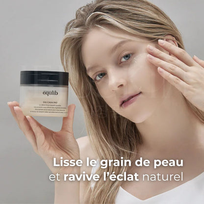 Pads hydratants pour les peaux sensibles Eau Calm d'Equlib bénéfice