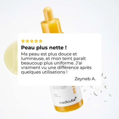 Avis sur le peeling anti-taches à l’acide kojique et curcuma de Medicube