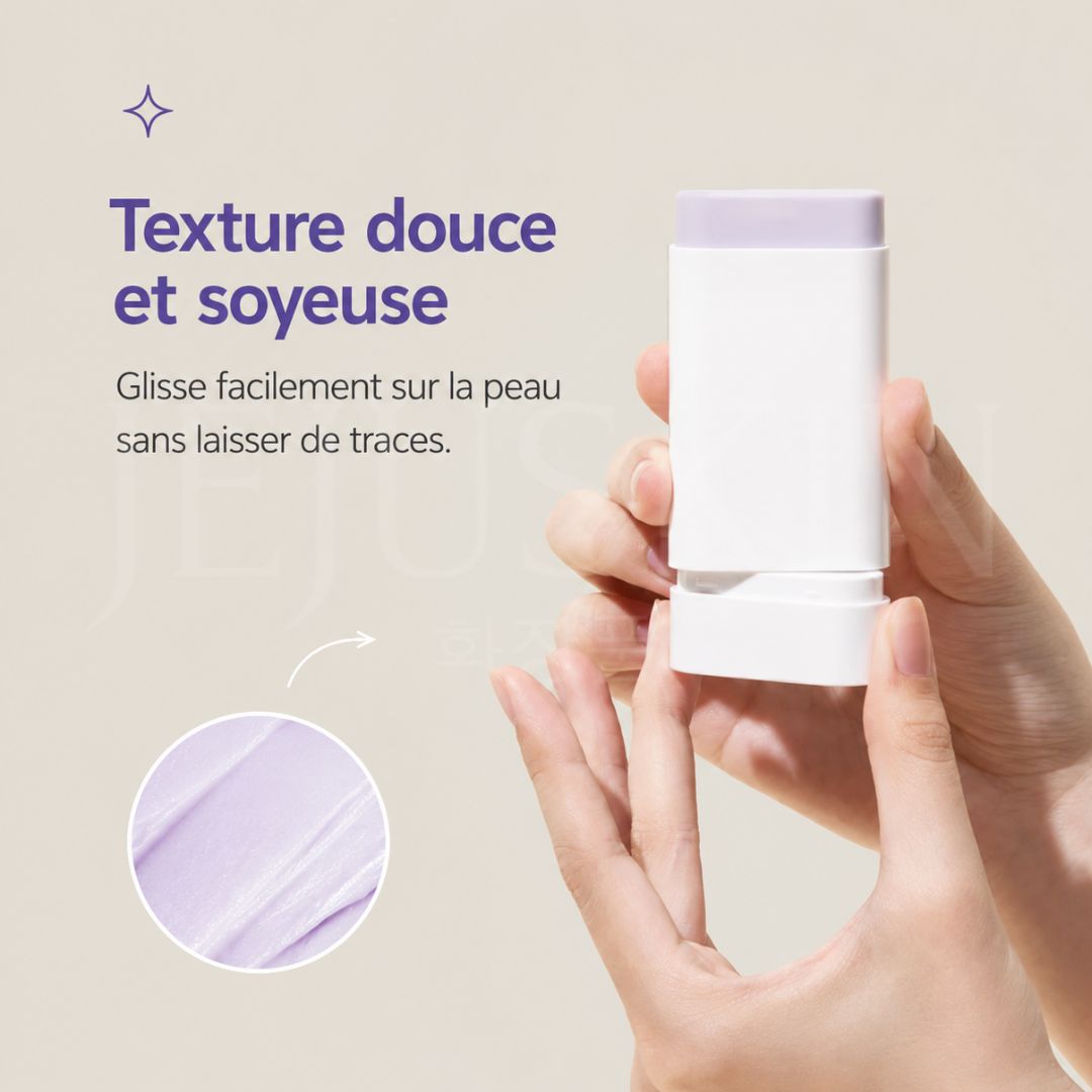 Texture du stick solaire vegan anti-âge peptides et Bakuchiol SPF50+ de Mary&May