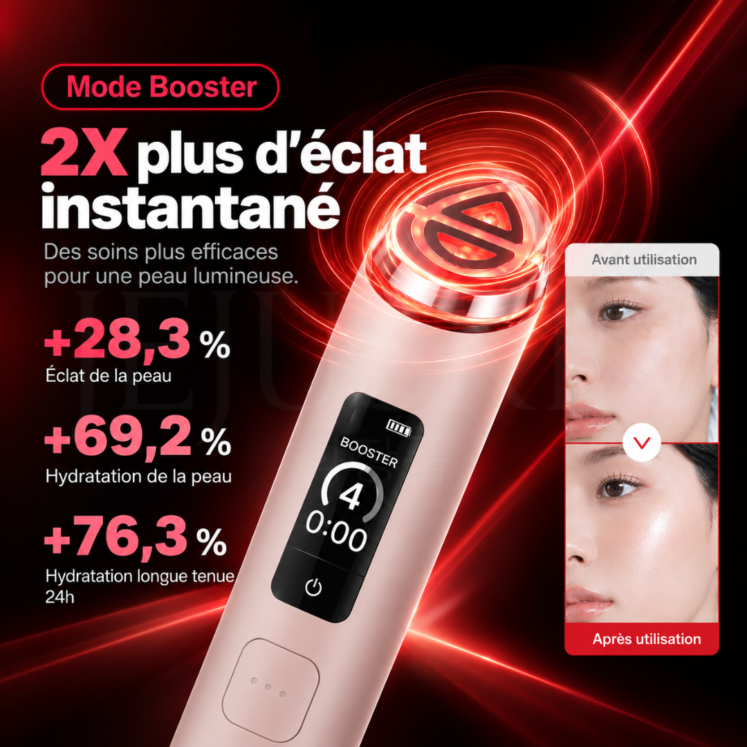 Le mode booster de l'appareil Age-R Booster Pro X2 de Medicube