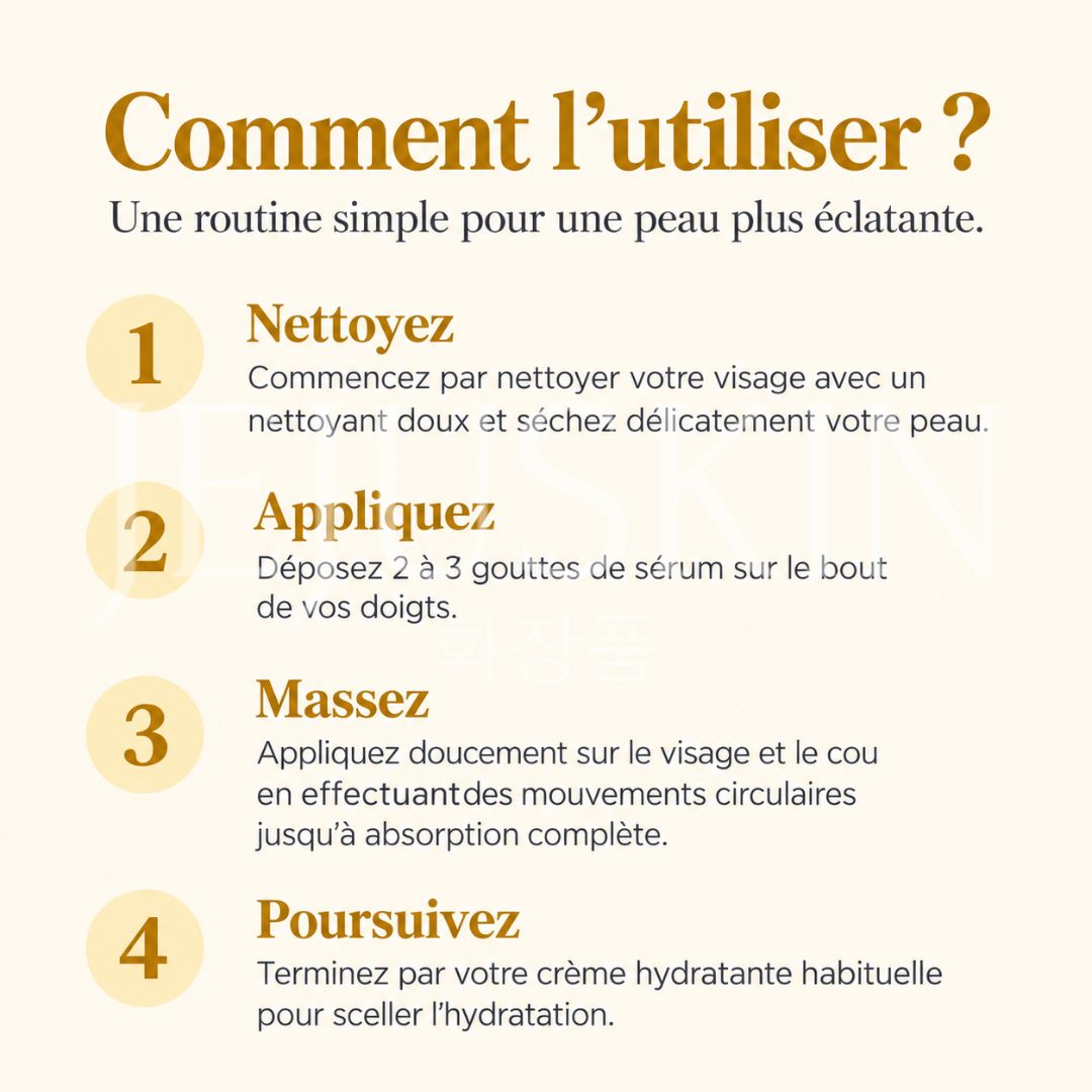 Comment utiliser le sérum anti-taches à l’acide kojique, curcuma et niacinamide de Medicube
