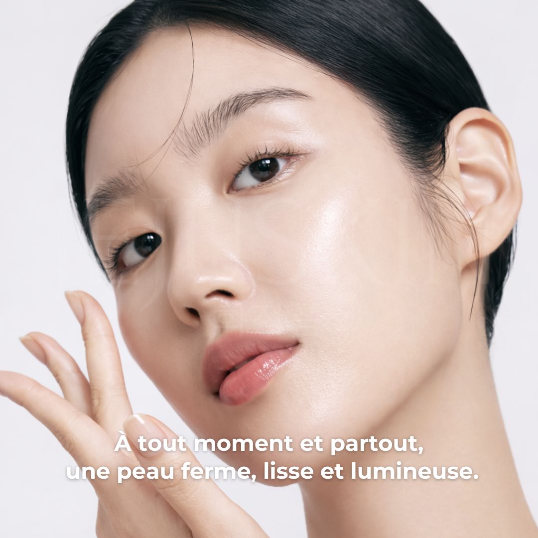 Un femme avec le teint rayonnant 