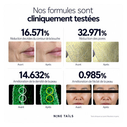 Les résultats d'utilisation du sérum liftant instantané de Nine Tails
