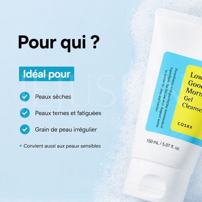 Pour qui est fait le nettoyant au pH faible Good morning gel de Cosrx