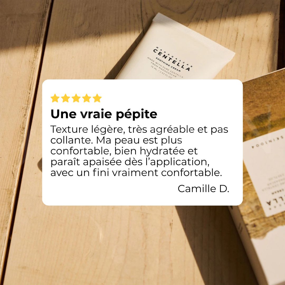 Avis sur la crème apaisante à la Centella de Madagascar de SKIN1004
