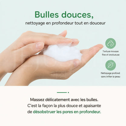 Nettoyer en profondeur et en douceur avec le nettoyant moussant 30 secondes pour des pores nets de Menokin
