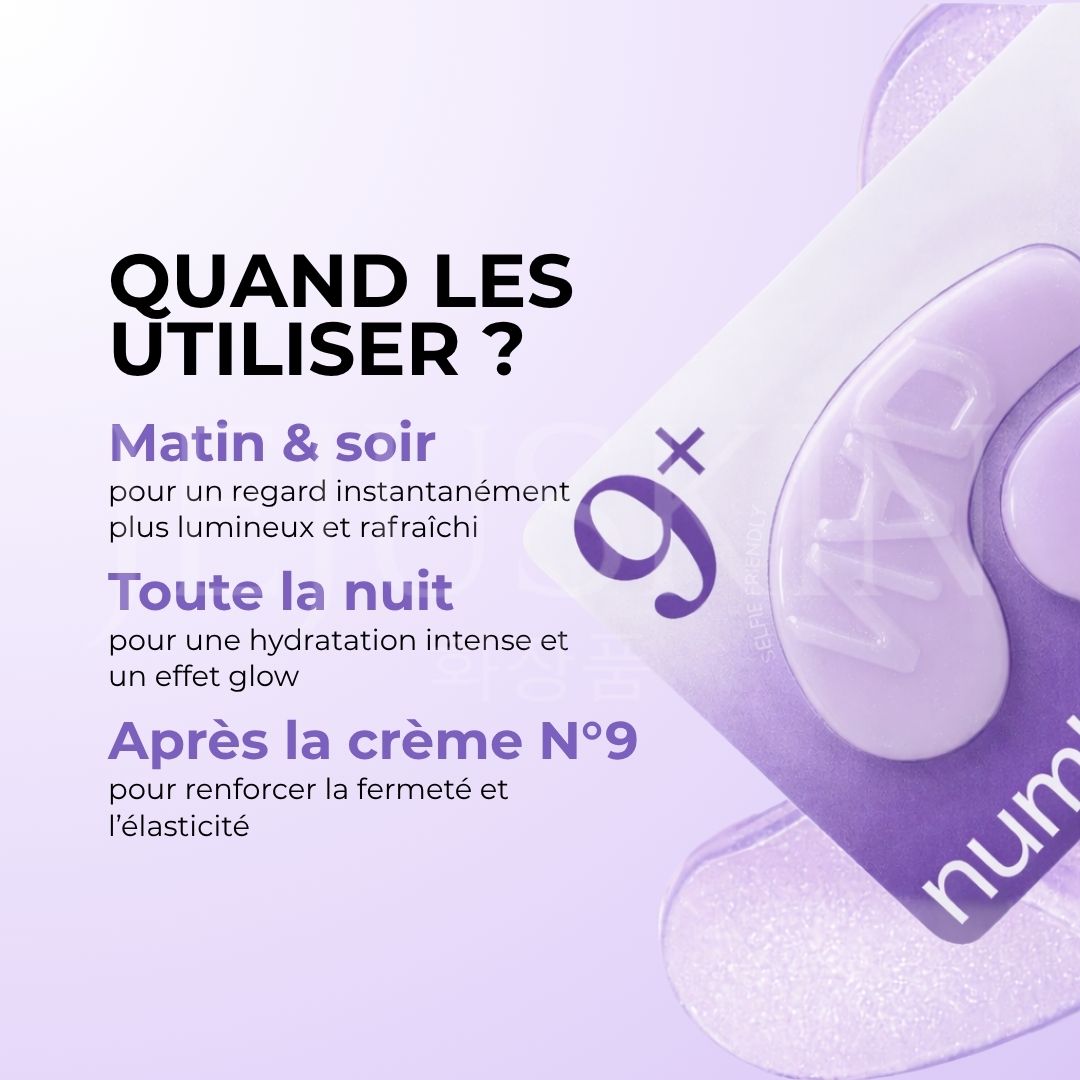 Quand utiliser les patchs contour des yeux revitalisants NAD+