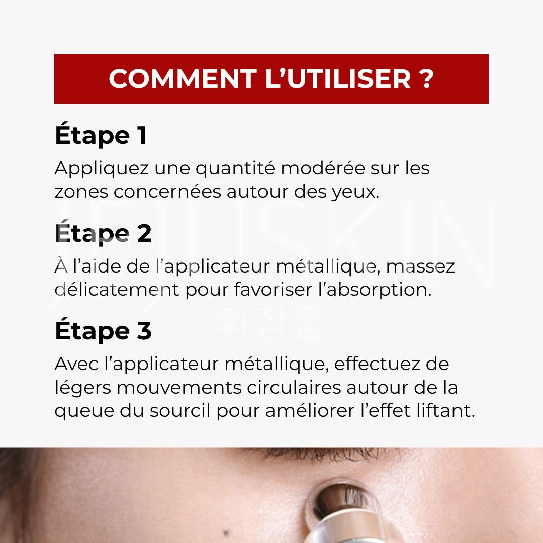 Comment utiliser la crème pour les yeux de medi-peel aux péptides