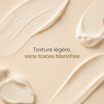 Texture de la crème solaire de beauty of joseon relief sun riz + probiotiques