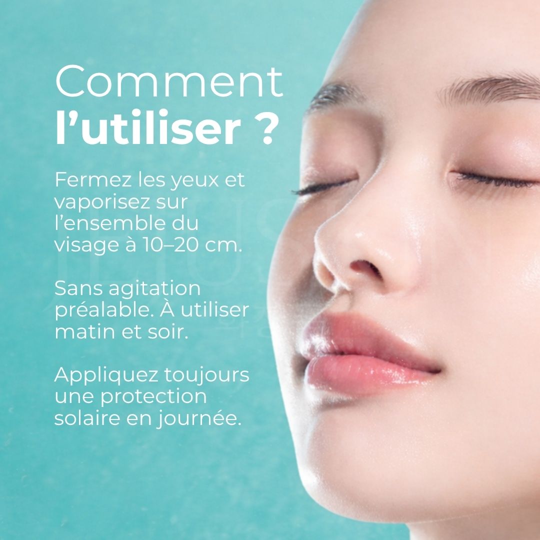 Comment utiliser la brume hydratante capsules PDRN et acide hyaluronique d'Anua