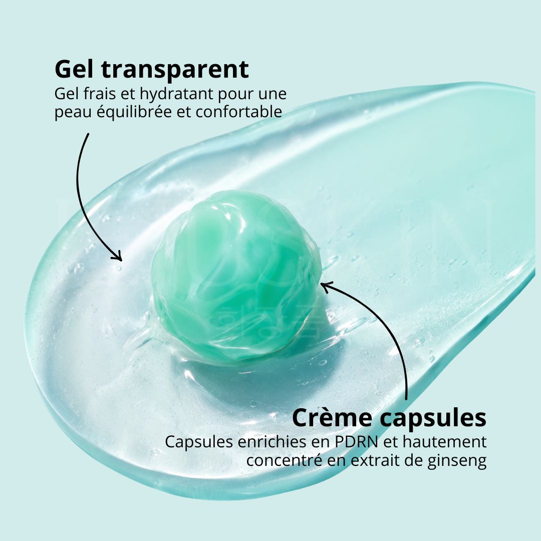 La texture de la crème capsules régénérante au PDRN  de VT cosmetics