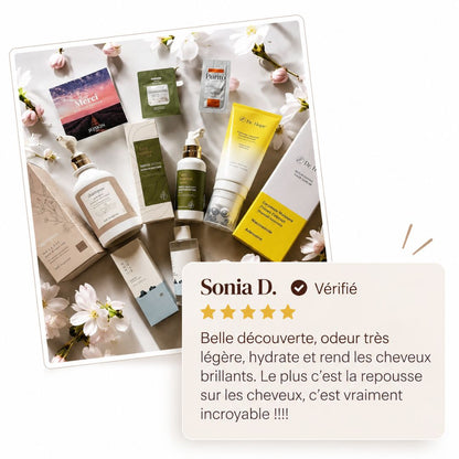 Avis de sonia sur le shampoing réparateur pour les cheveux et le cuir chevelu de Cell Happy Co