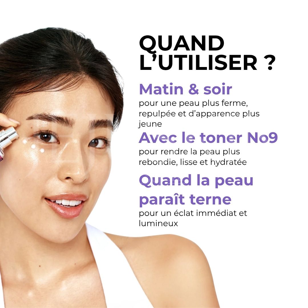 Quand utiliser l'essence No9 anti-âge de Numbuzin