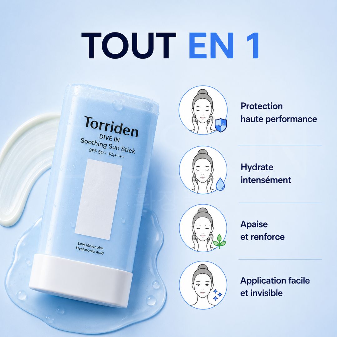 Les bénéfices du stick solaire apaisant et hydratant Dive-In