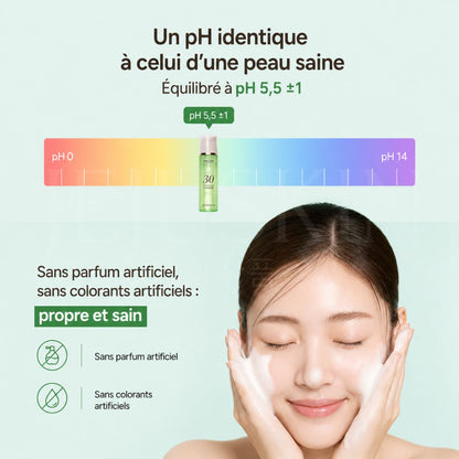Le ph dans le nettoyant moussant 30 secondes pour des pores nets de Menokin