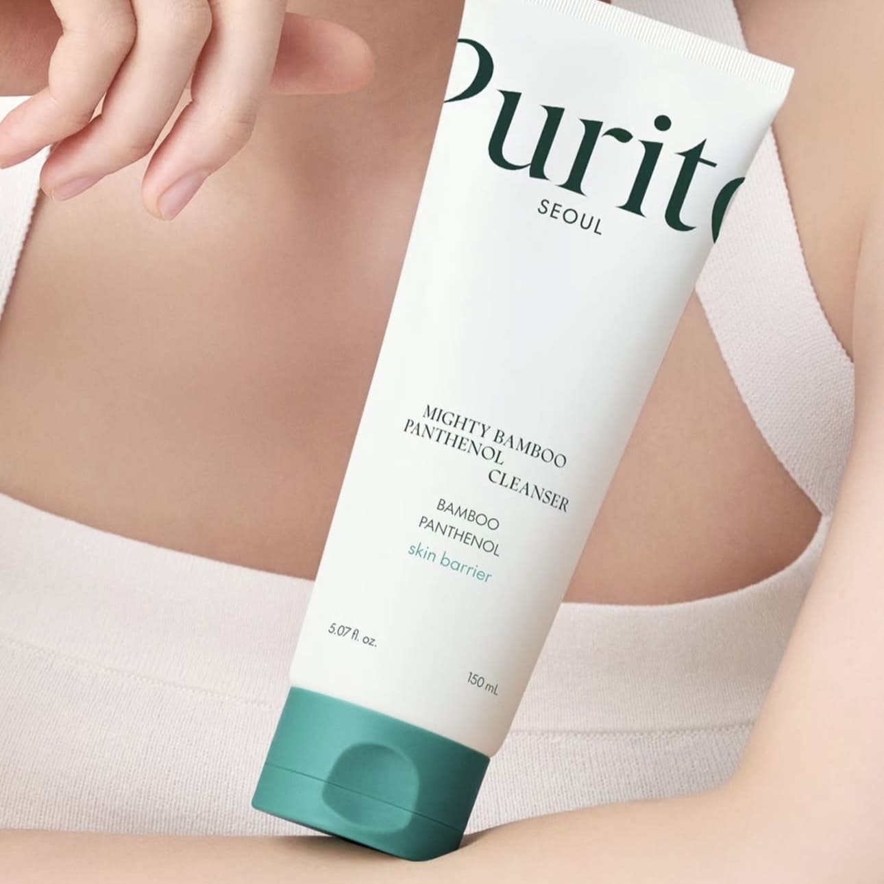 Purito SEOUL Gel nettoyant au bambou et au Panthénol texture produit