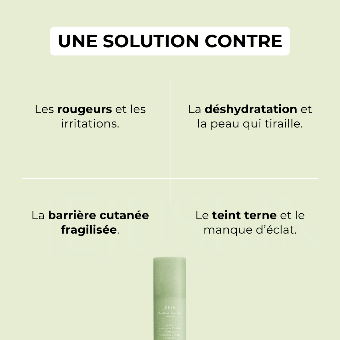 Abib spray calmant à l’Heartleaf 4 bénéfices