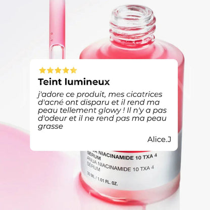 Anua Sérum anti-tâches à la Niacinamide 10% + TXA 4% avis clients 