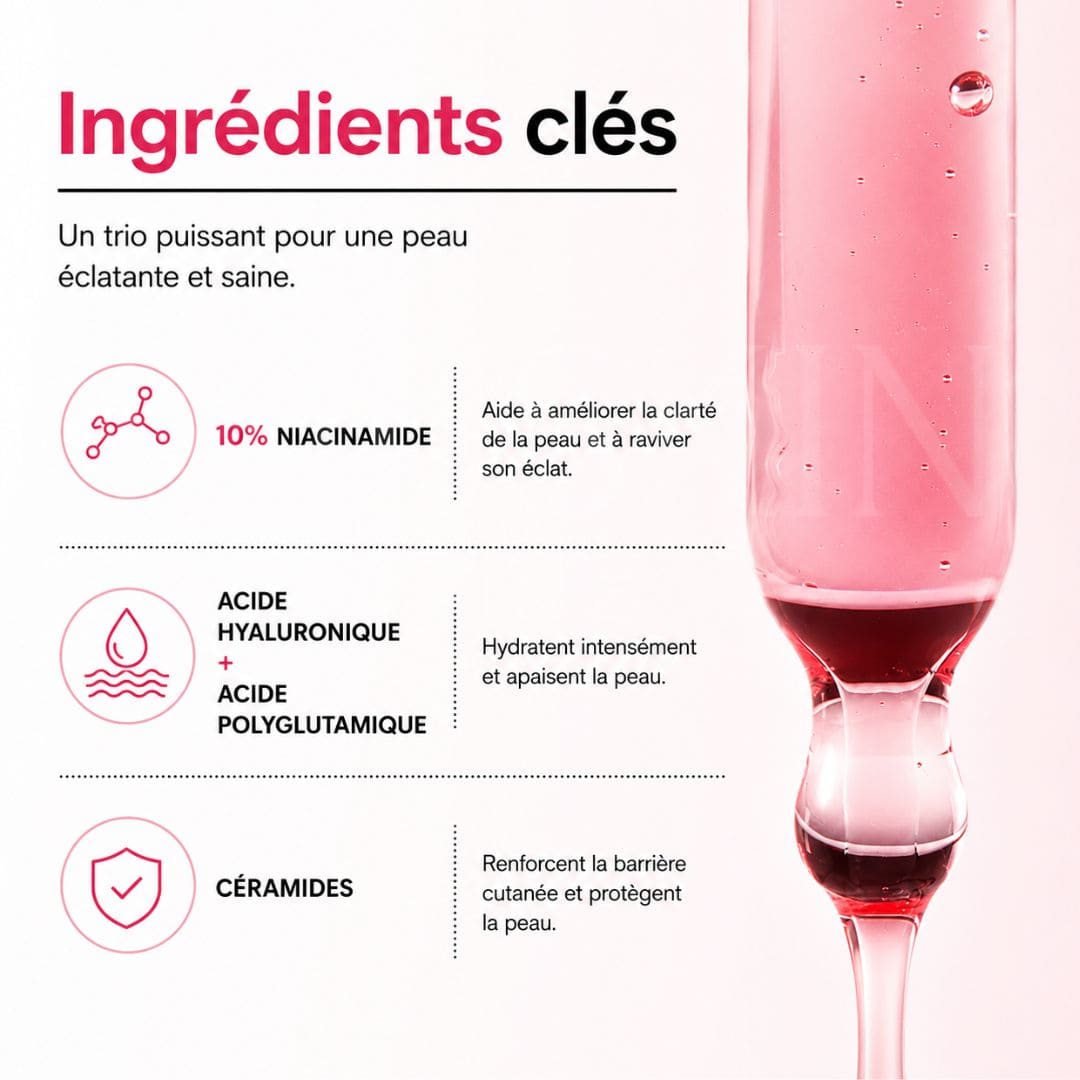 Anua Sérum anti-tâches à la Niacinamide 10% + TXA 4% ingrédients clés 