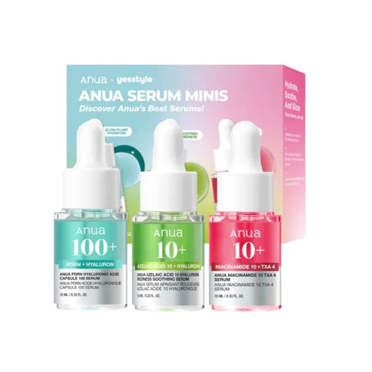 Anua Trio de mini-sérums hydratants